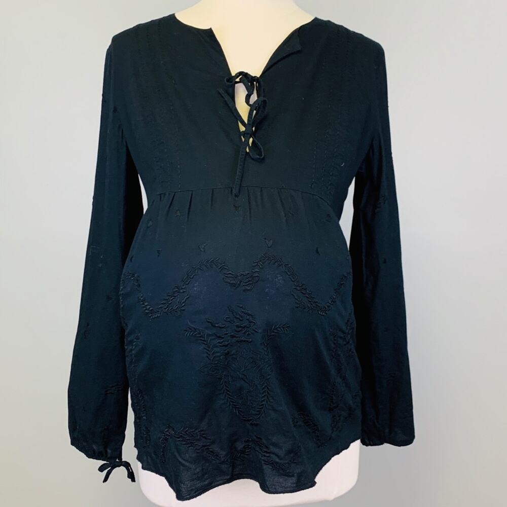 Mimi Maternity Embroidered Tunic - Small